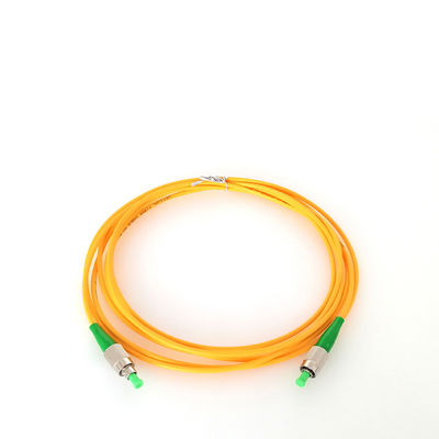 Simplex PVC G652D Fc / Apc Konektörü Fiber Optik Yama Kablosu
