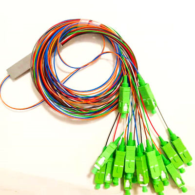 Sc / Apc Konnektörlü FTTH 2x16 PVC Fiber Optik PLC Bölücü