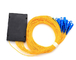 SC / APC Konnektörlü 1 * 4 1 * 8 ABS Kutu Tipi Fiber Optik PLC Bölücü