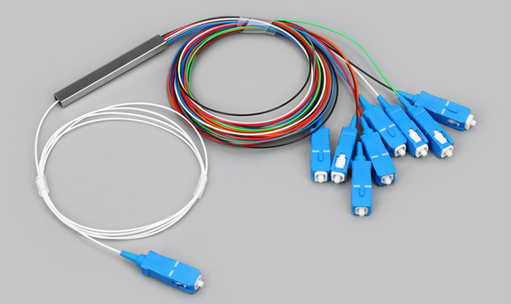 FTTX Fiber Optik 1*8 FTTH PLC Bölücü Mini Tip Sc/upc Konnektör