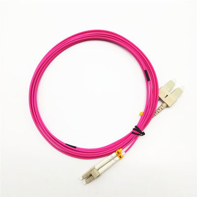 Düşük Geri Dönüş Kaybı Sensörleri Om4 Dubleks Fiber Optik Yama Kablosu