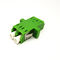 LC APC Dubleks Tek Modlu Fiber Optik Adaptör Yeşil Renk